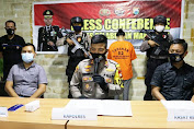 Polres Pelabuhan Press Conference Penangkapan Pengedar Sabu