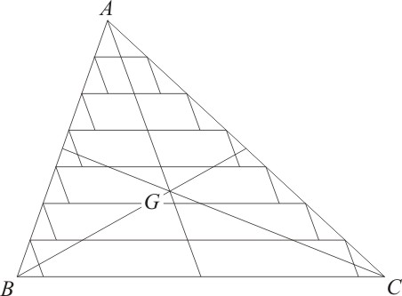 Métodos infinitesimais de Stevin e o baricentro de um triângulo