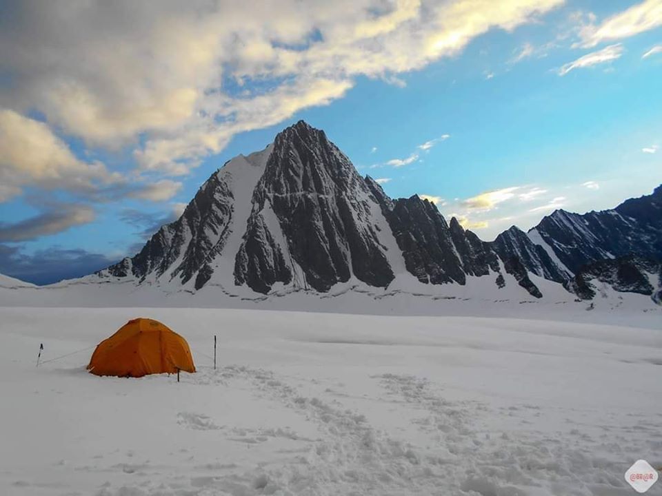 peak in Hindu raj range. glacier in Chitral. Thalo Zom hindu raj