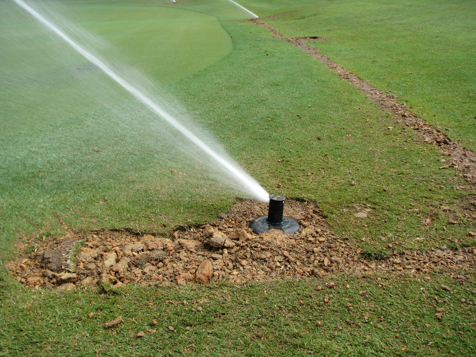 ... Bay Golf Course Maintenance: Irrigation Renovation work on #5 green