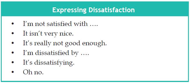 Gambar ungkapan contoh dialog Expressing Dissatisfaction