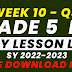WEEK 10 GRADE 5 DAILY LESSON LOG Q3