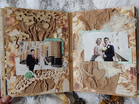 Hellen#album#wedding Album#kraft#chipbord#cutting#