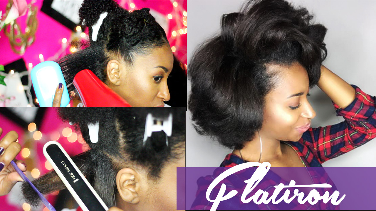 How To Flat Iron Natural Hair For Silky Results CurlyNikki