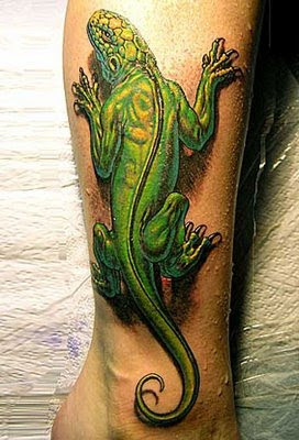 chameleon tattoo design