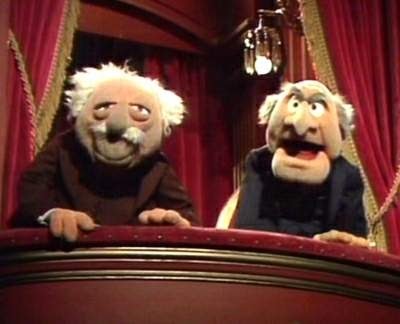 waldorf and statler. Making The Hater#39;s Hit List