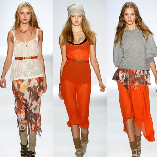 charlotte ronson spring 2011. Pops of orange from Charlotte