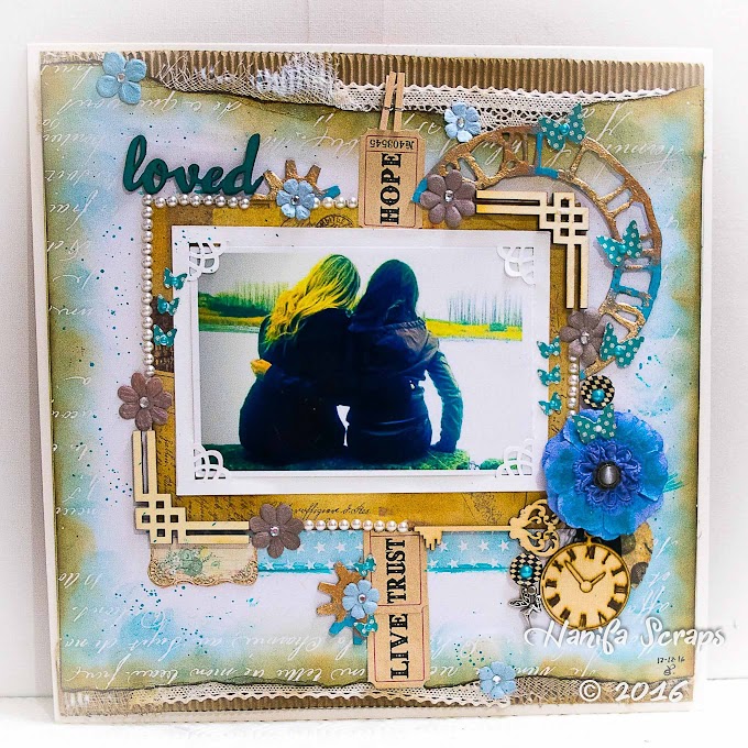 Layout Mixed Media Loved