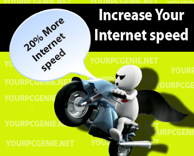 INCREASE YOUR INTERNET SPEED BY 20%