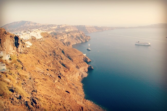 Santorini ostrvo pejsazi