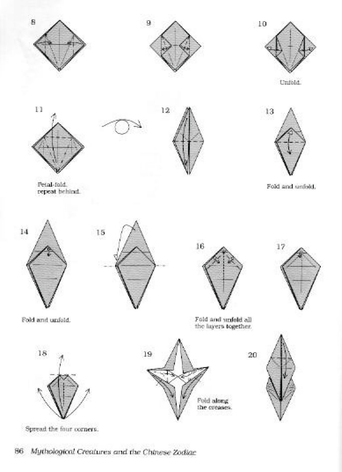 Gambar Membuat 14 Kerajinan  Origami Bentuk Kepala Hewan 