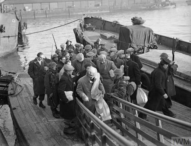 German POWs arrive at Greenock, 6 January 1942 worldwartwo.filminspector.com