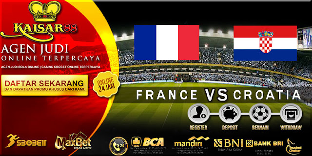 PREDIKSI TEBAK SKOR JITU WORLD CUP PRANCIS VS KROASIA 15 JULI 2018