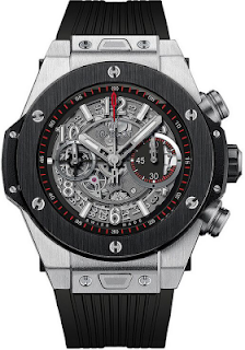 replica Hublot Big Bang Unico Titanium Ceramic Skeletal Dial Men's Watch