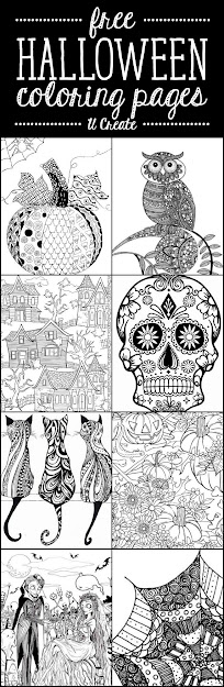 Free Halloween Adult Coloring Pages At Create