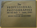 Amplop Professional Photographer - kop