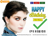 face photo of eve hewson for her 30th birthday celebration