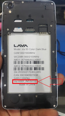 Lava Iris 50 Flash File Firmware {{ S112 S113 S220}} All version