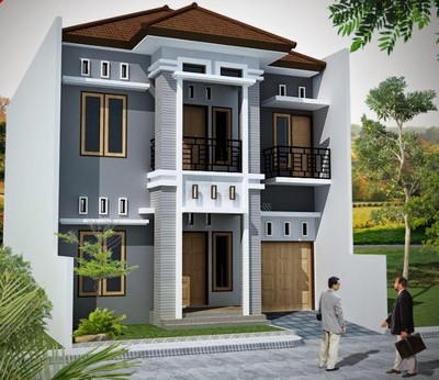 Contoh Desain  Rumah  2  Lantai  Dari Kayu  Terbaru Desain  