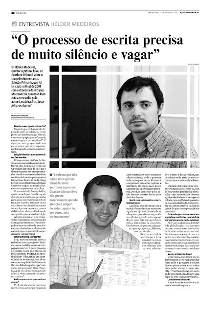 Entrevista Açoriano Oriental