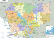 Mapa de Asia Imagen (camboya mapa politico)