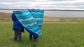 High Tide quilt with Kiamesha fabric for Moda
