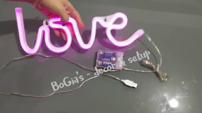 Đèn LED neon chữ LOVE sáng, đẹp [nguồn USB & PIN] - đèn trang trí, đèn ngủ, đèn LED