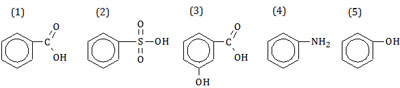 Senyawa turunan benzena, asam benzoat, benzena sulfonat, salisilat, anilina, dan fenol