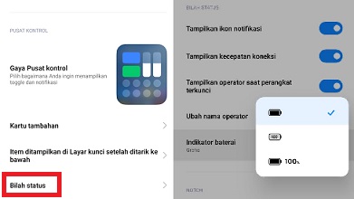 cara menghilangkan persentase baterai xiaomi miui 13