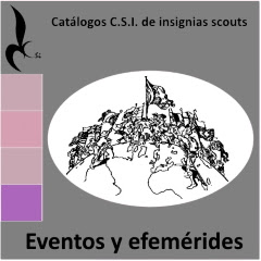 catálogo de insignias de eventos scouts por Coleccionistas Scouts Independientes