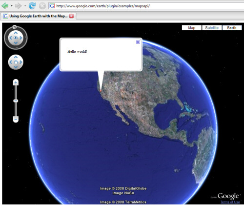 google maps images. Google Earth Browser Plugin