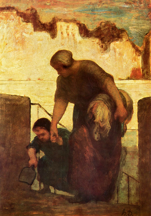 imagen la lavandera Daumier