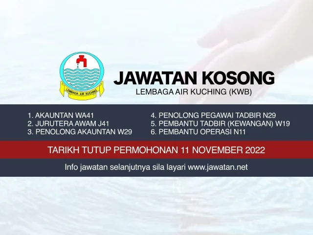 Jawatan Kosong Lembaga Air Kuching (KWB) 2022