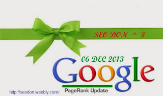 Google Pagerank Toolbar Update 06 December 2013