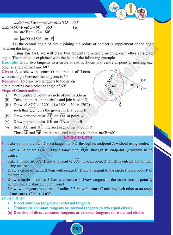 practical-geometry-circles-mathematics-class-10th-text-book