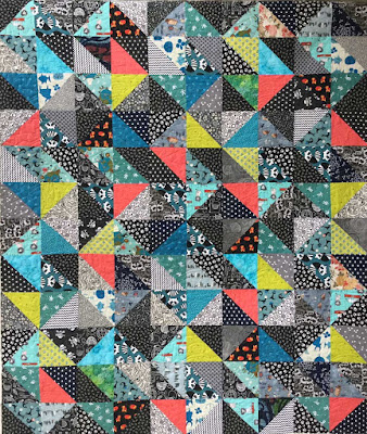 Sherry's Half Square Triangle Quilt