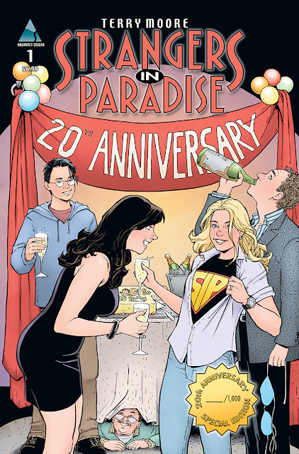 San Diego Comic-Con 2013 Exclusive 20th Anniversary Color Strangers in Paradise #1 Cover Artwork by Terry Moore