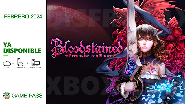 "Bloodstained: Ritual of the Night" ya está disponible en Xbox Game Pass