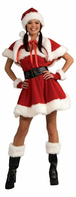 Velvet Miss Santa Adult Costume