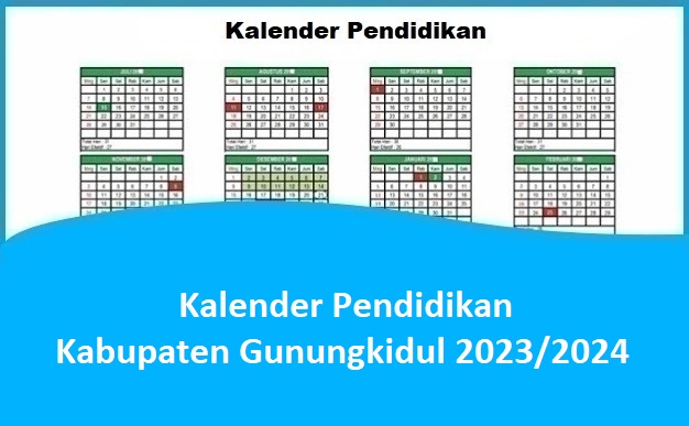 Kalender Pendidikan Kabupaten Gunungkidul 2023/2024