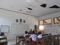 kondisi ruang kelas SDN Jurang Mangun, Pondok Aren Tangsel