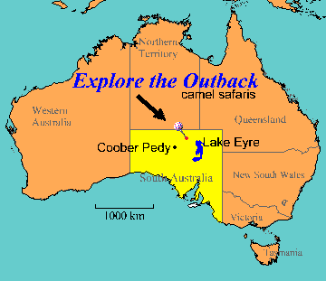 Map Australia Outback