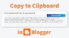 Copy Text Code to Clipboard in Blogger - Chép Mã Code vào Bộ nhớ tạm