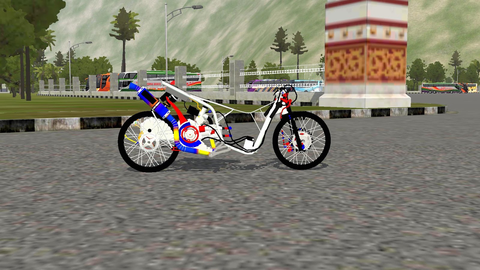 Mod Yamaha Mio Drag 200cc Bussid by AzuMods - APRIANDD 18