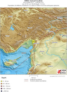 Cutremur moderat cu magnitudinea de 5,0 grade in Sud-Estul Turciei
