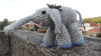 Elefante de crochet amigurumi