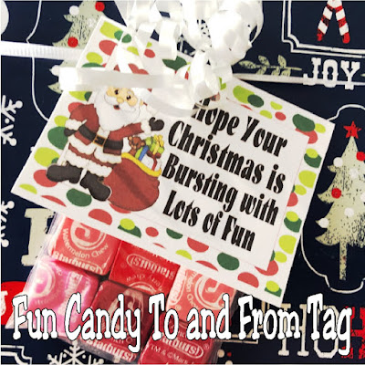 Add this candy gift tag to your Christmas presents this year and you will be the one with the best gifts. These printable to and from tags will add a sweet touch to all the Christmas presents under your tree.