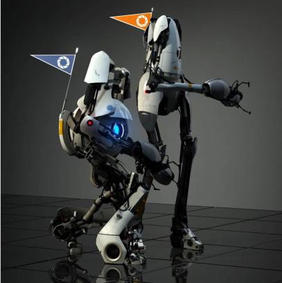 portal 2 atlas and p-body. portal 2 atlas and p-ody.