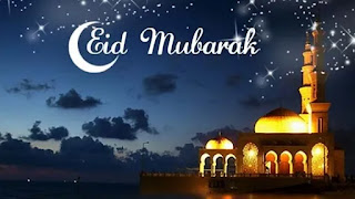 Eid Mubarak Moon pic at night