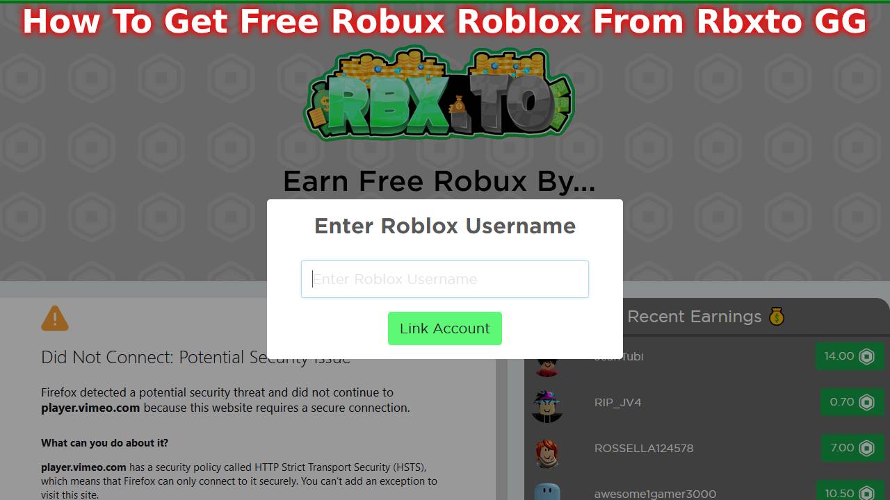 Rbxto.gg Promo Codes: How To Get Free Robux Roblox From Rbxto GG